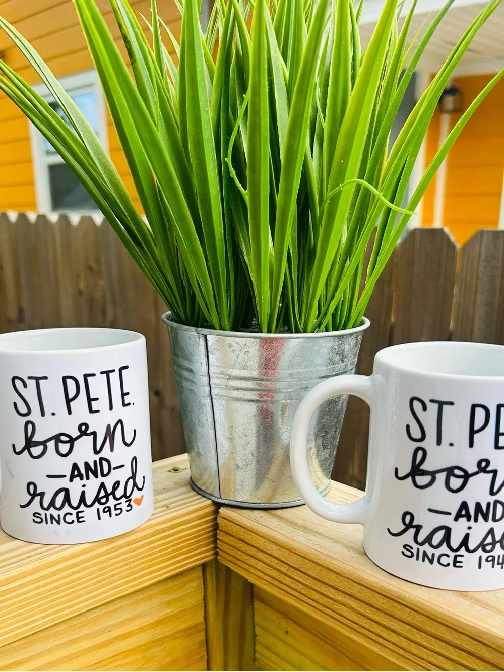 St. Pete Born and Raised White Ceramic Mug